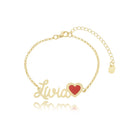 Pulseira Personalizada Com Coração  6-32