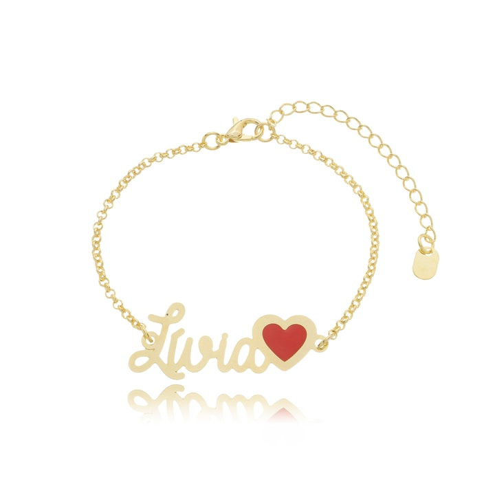 Pulseira Personalizada Com Coração  6-32