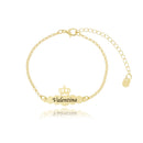 Pulseira Infantil Personalizada Coroa  6-35