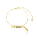 Pulseira Infantil Personalizada Plaquinha Figa  6-34