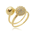 Anel  Cravejado Duo Coleção S.phera 5-50