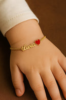 Pulseira Personalizada Com Coração  6-32