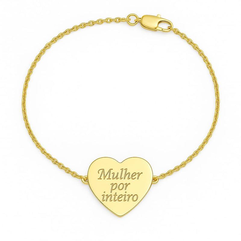 Pulseira Coração Mulher por Inteiro por Micele Ioris 6-36