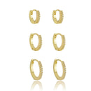 Brinco Argola Cravejada Trio P 8-284