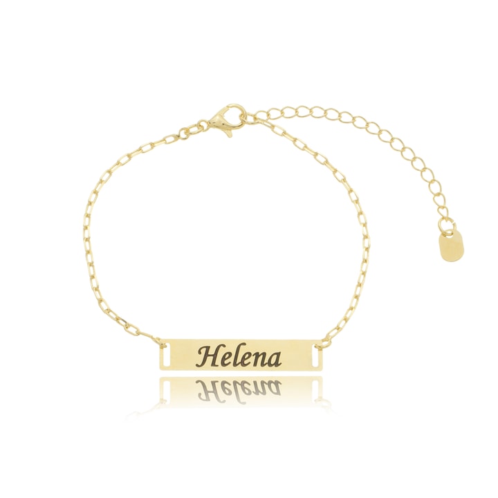 Pulseira Personalizada Plaquinha com Nome 6-26