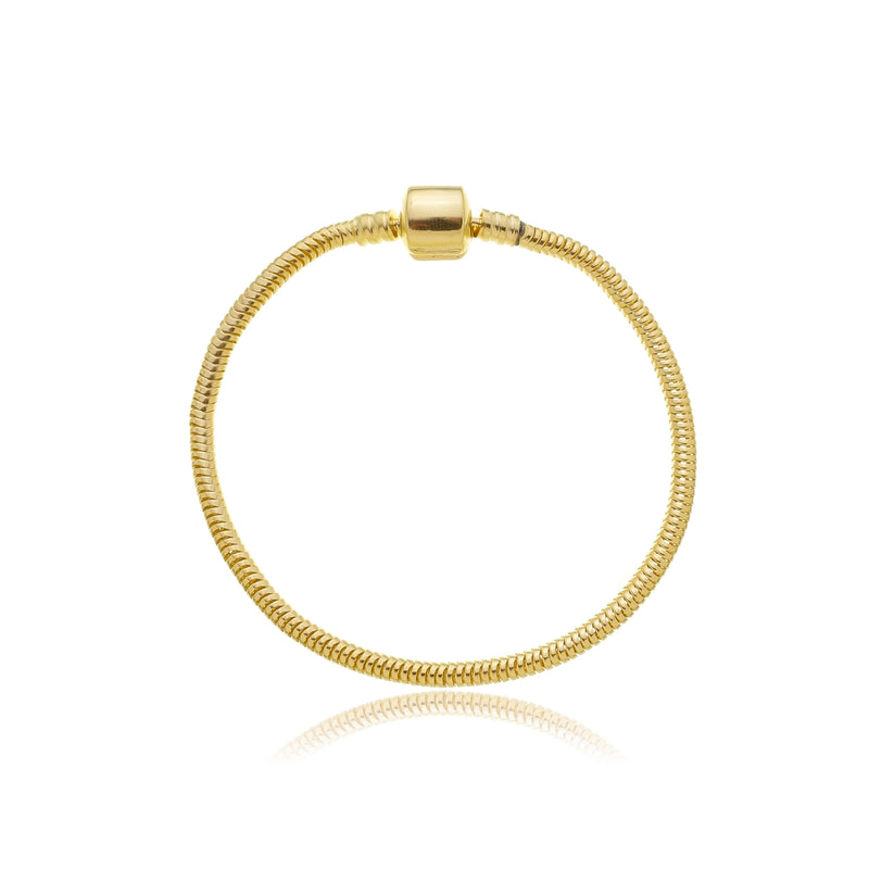 Pulseira de malha banhada a ouro 18k