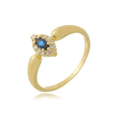 Anel Solitário Cravejado  3-39