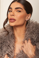 Brinco Ponto de Luz Redondo Cristal M 1-130