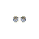 Brinco Ponto de Luz Redondo Cinza Fumê GG 1-116