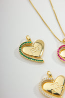 Colar Personalizado Coração Giratório com Escrita Eu te Amo 6-32