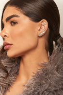 Brinco Ponto de Luz Quadrado Verde Acqua P 1-93